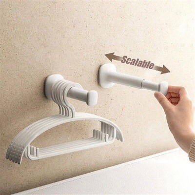 Hanger storage rack, non perforated, household balcony wall