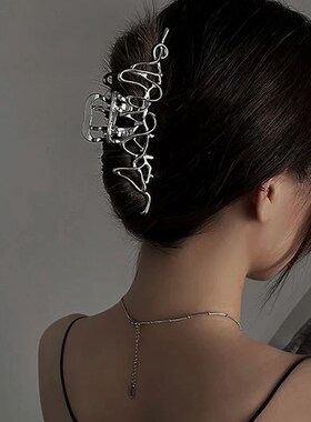 1Pcs Irregular Women Hairpin Large Metal Hair Claws Hair Acc