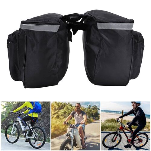 25L Bike Rear Seat Bag Waterproof Double Side Pannier Bag La