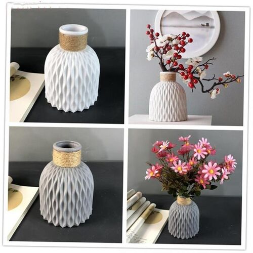 Modern Plastic Vases European Anti-Ceramic Flower Vase Weddi