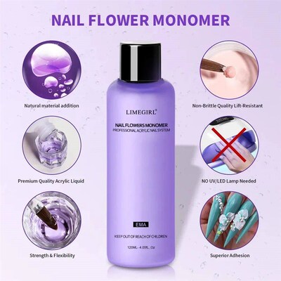 120ml/240ml Acrylic Liquid Crystal Nail Supplies Comes With