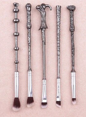 5pcs Magic Wand Metal Handle Makeup Brushes Professional