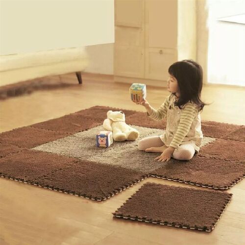 10 Pcs Soft Plush Childrens Mat Baby Play Mat Baby Toys Eva