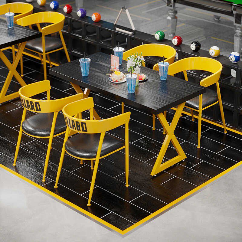 台球厅工业风桌椅组合商用休闲区洽谈桌俱乐部专用观球椅子吧台桌,商业/办公家具,茶台/茶桌,淘宝优惠券,粉丝福利购,淘宝优惠卷