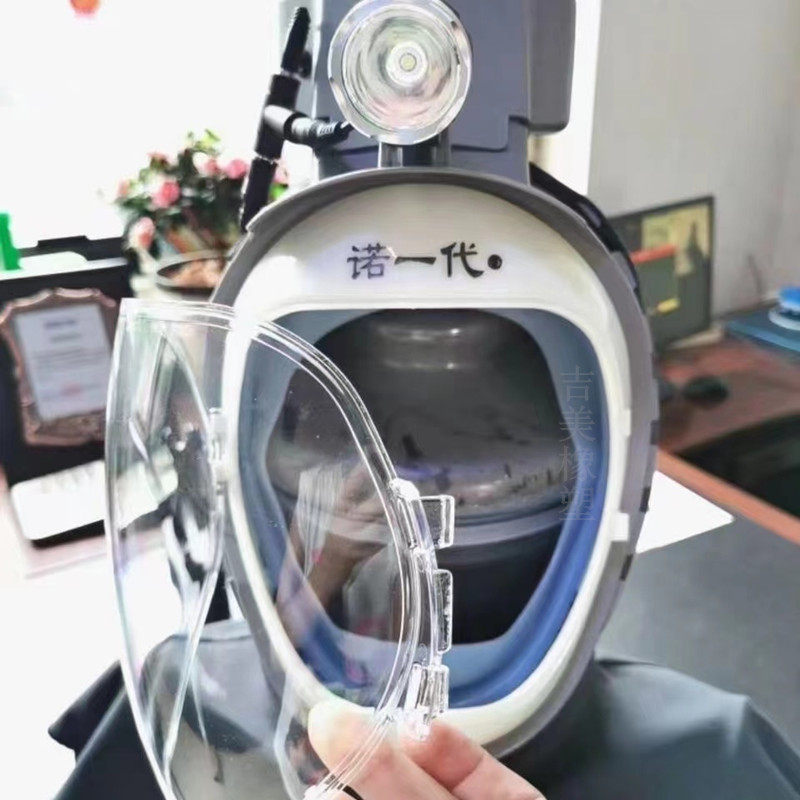 包邮新型收割机专用防尘帽诺一代电动风扇防尘面罩防尘披肩防尘帽