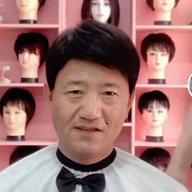 夏季男假发小函假发男短发中年男士真发头套中老年轻薄发型真发