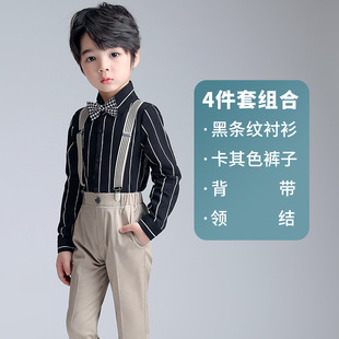 男童白衬衫西裤合唱服小学生孩子春秋幼儿园舞台表演西服套装礼服