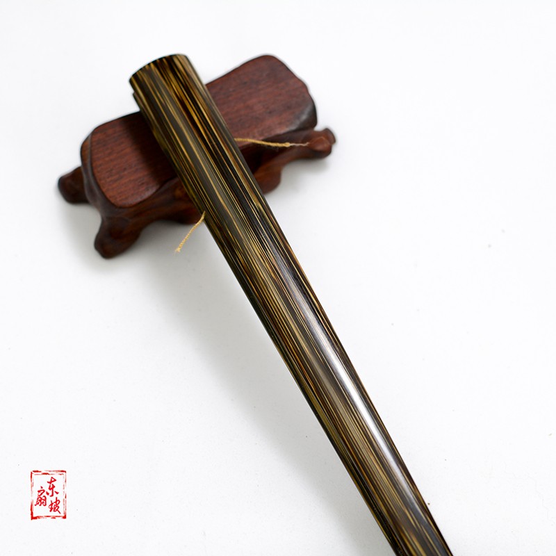 95寸16/18方棕竹全芯大茄头折扇观音竹文玩扇苏工中国风扇子全棕