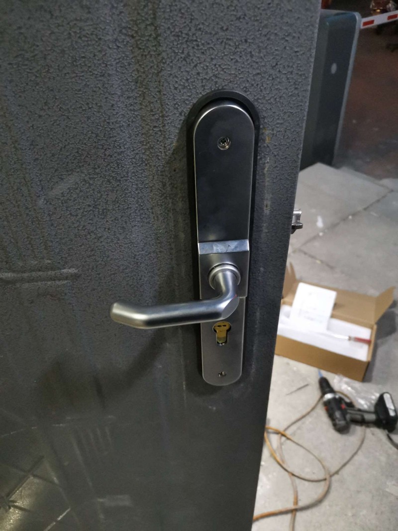 防火门防盗门机械锁密码锁不用电防水防晒铁门大门户外门室内