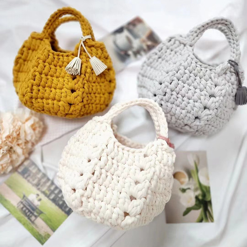 多彩线艺手工毛线编织diy针织钩针 小巧玲珑包材料包 非成品 送教,服饰配件/皮带/帽子/围巾,DIY编织材料包,淘宝优惠券,粉丝福利购,淘宝优惠卷