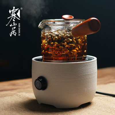 寒山居侧把加厚玻璃煮茶壶电热烧水器小青柑花茶黑茶壶电陶炉套装