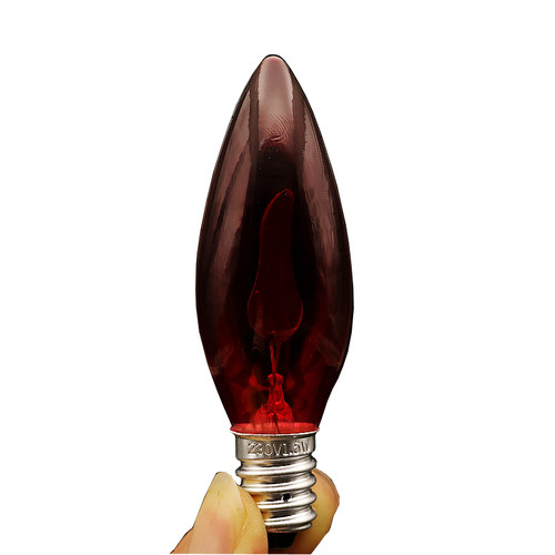 仿火焰跳动e14LED尖泡复古仿蜡烛火苗e12电蜡烛省电财神红光灯泡