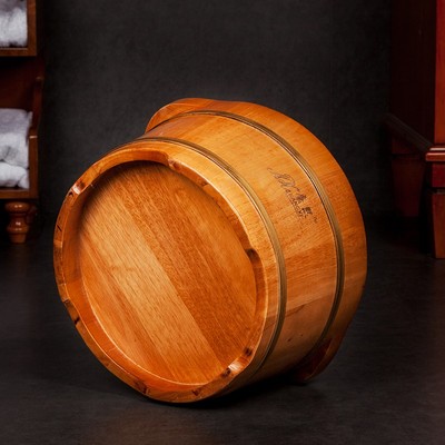 康熙足浴桶泡脚木桶小木盆实木洗脚桶泡脚桶木质洗脚盆木盆家用