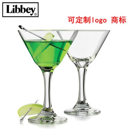 利比玻璃鸡尾酒杯创意高脚香槟杯马天尼调酒杯三角形酒杯洋酒杯子