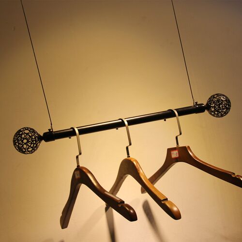 服装店钢丝吊杆 上墙服装店 欧式吊架 衣架吊环吊挂展示架 新品