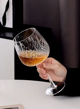 碎钻杯 雪浅中古玻璃店 水晶杯高脚杯红酒杯葡萄酒杯vintage日式