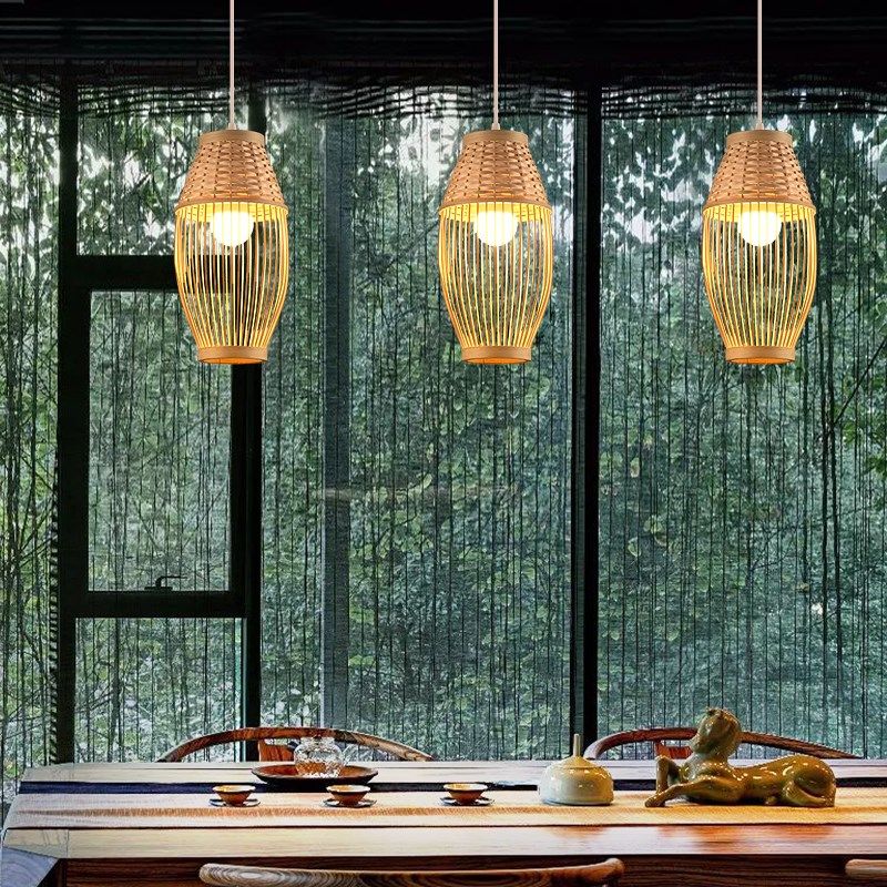 新中式竹编吊灯禅意茶室民宿灯具日式火锅店餐厅竹艺编织灯笼灯罩,家装灯饰光源,酒店/宴会厅/餐饮吊灯,淘宝优惠券,粉丝福利购,淘宝优惠卷