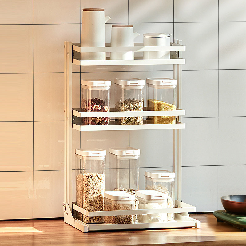 厨房调料架台面多层免安装置物架家用桌面调味品油盐酱醋收纳架子,厨房/烹饪用具,调料置物架,淘宝优惠券,粉丝福利购,淘宝优惠卷