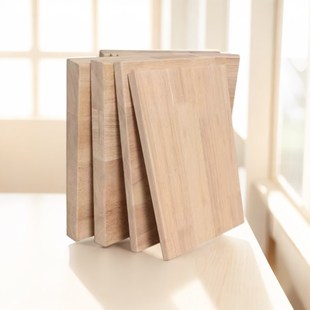 橡胶木指接板实木木板桌面板书架置物架衣柜板原木隔板定制橡胶木