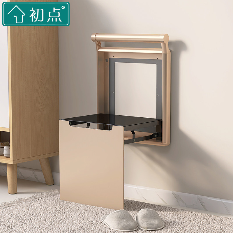 初点适老折叠换鞋凳壁挂式带扶手隐形入户门穿鞋凳墙折叠浴室凳,住宅家具,适老换鞋凳,淘宝优惠券,粉丝福利购,淘宝优惠卷