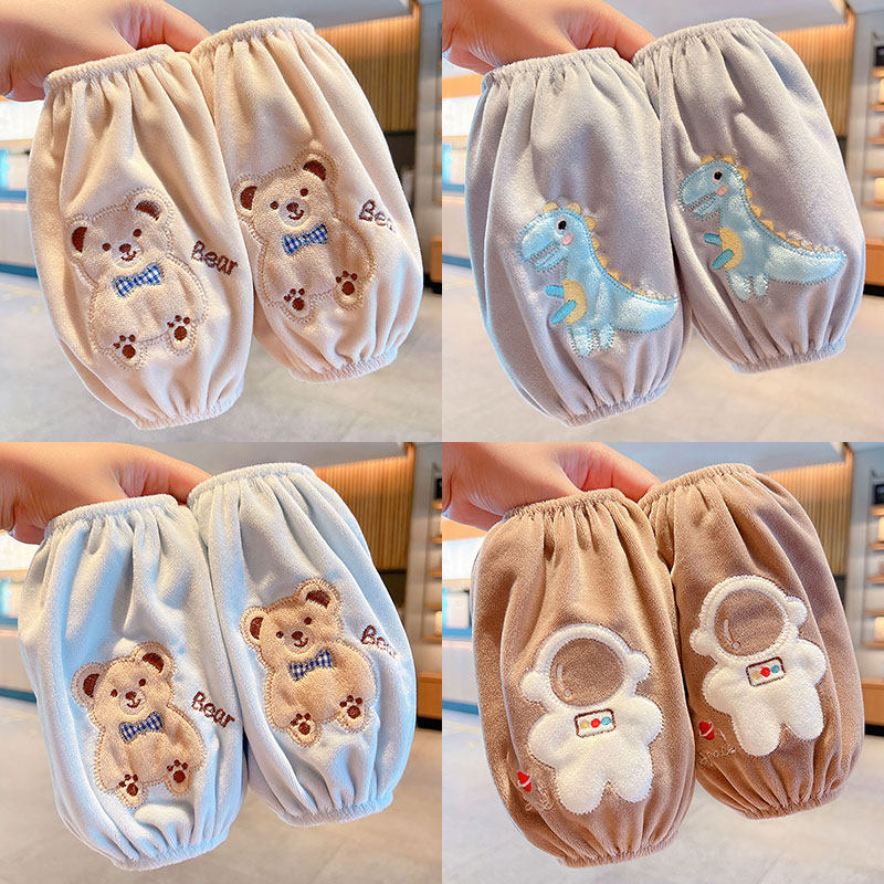 男童女童防污耐脏袖套秋冬婴幼儿袖头可爱宝宝套袖儿童卡通小护袖