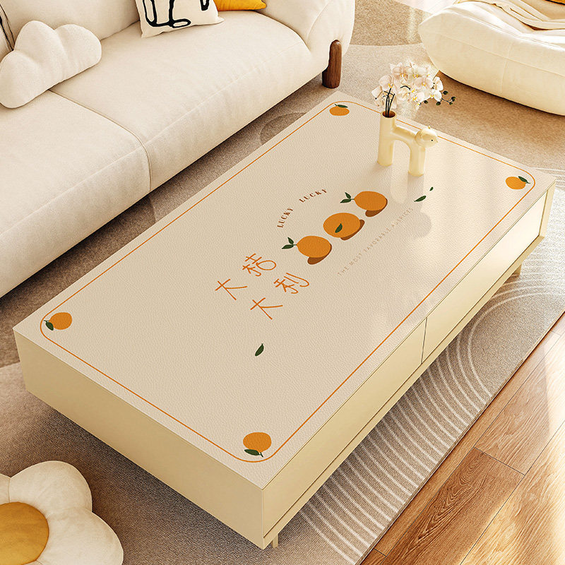 茶几垫2023年新款长方形高级感桌垫防油防水皮革壁纸免洗防烫,居家布艺,茶几垫,淘宝优惠券,粉丝福利购,淘宝优惠卷