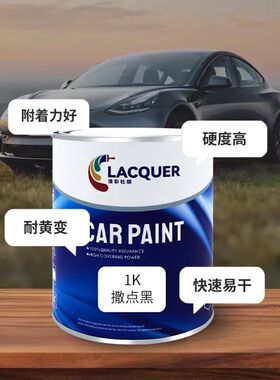 1K撒点黑汽车油漆保险杠麻面哑光自喷漆颗粒轮眉黑塑料麻点磨砂