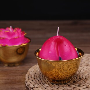 莲花灯蜡烛浮水荷花灯 荷花蜡烛莲花蜡 莲花灯还愿灯酥油红色