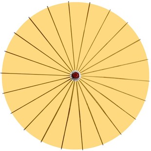 纯白油纸伞舞蹈演出汉服伞古风古典吊顶装饰道具cos手工儿童纸伞