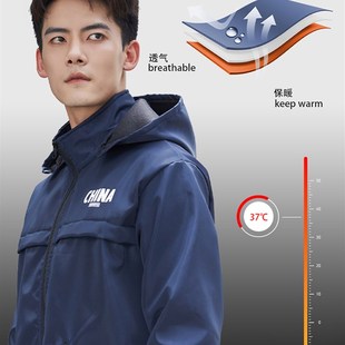 罩衣男款冬天加绒工作服防水厚大码外搭干活穿的长款女士秋季围裙