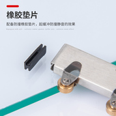 顶谷5mm玻璃滑轮推拉移门轮子展示柜门滑轮柜台轮子轨道滚轮配件