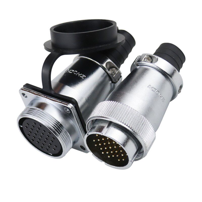 航空插头插座WS40-5-9-15-16P26-31芯方形固定座对接电连接器成套