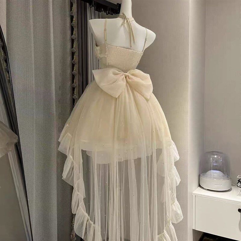 大全套 生日小礼裙轻礼服高级星空细闪公主裙礼服裙Lolita连衣裙