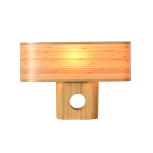 甘棠十竹家 日式新中式台灯 吧台餐厅 竹皮温馨民宿卧室床头台灯