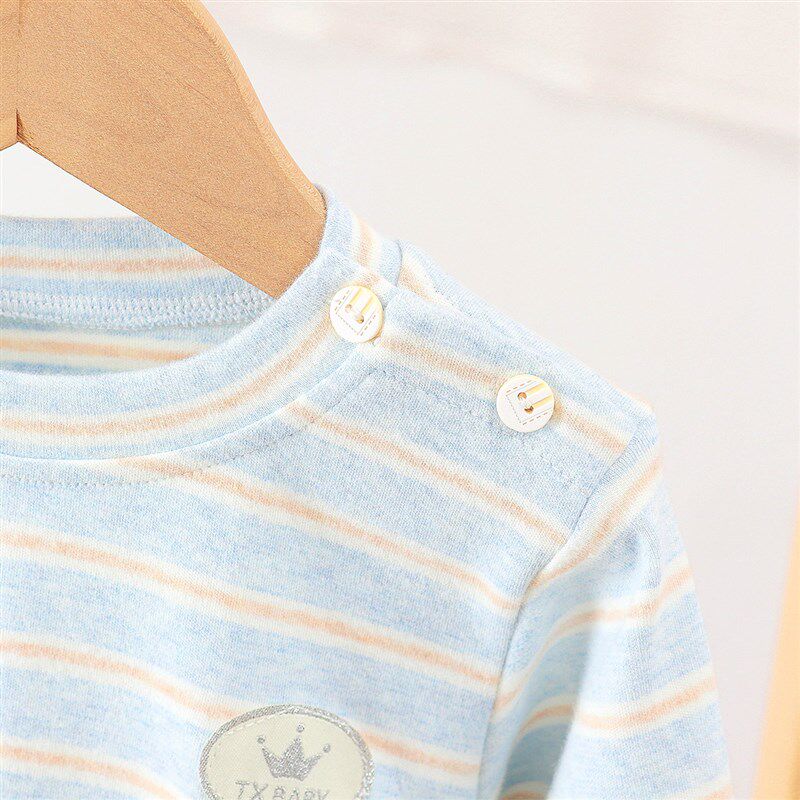 婴儿内衣纯棉套装春秋冬季男女宝宝秋衣秋裤彩棉贴身打底衫家居服