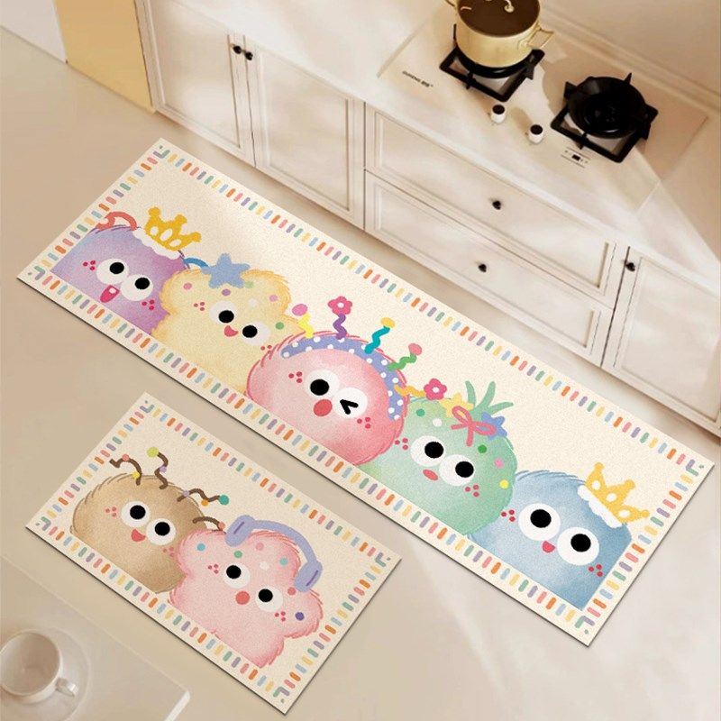 卡通厨房专用吸水地垫家用硅藻泥垫子防滑脚垫防脏卫生间厕所门垫,居家布艺,厨房地垫,淘宝优惠券,粉丝福利购,淘宝优惠卷