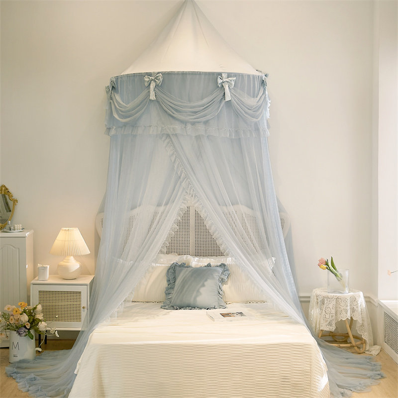 可拆洗吊顶半圆蚊帐子儿童少女公主床落地免安装床幔1.2米1.51.8m,床上用品,蚊帐,淘宝优惠券,粉丝福利购,淘宝优惠卷