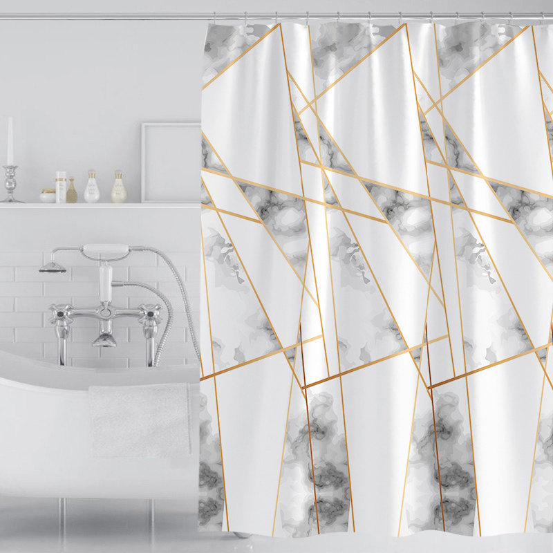 浴帘套装免打孔浴室防霉淋浴洗澡卫生间防水布隔断挂帘干湿分离,家庭/个人清洁工具,浴帘,淘宝优惠券,粉丝福利购,淘宝优惠卷