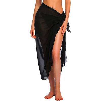 Womens Beach Long&Short Short Skirt Sarong Swimsuit verups S
