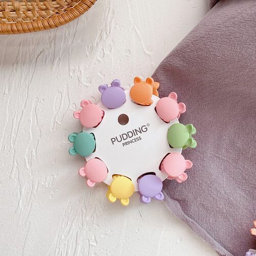 10Pcs Small Baby Girls Mini Hairpin Mix Color Hair Claw Clip