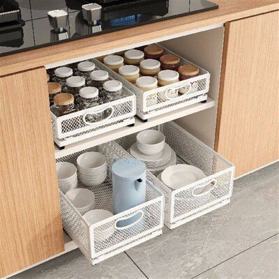 Kitchen Plate Storage Rack Kitchen Cabinet Built-in
