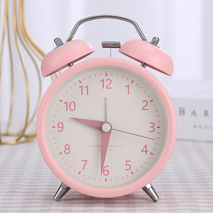 2022新款充电闹钟表学生专用超大音量闹铃卧室宿舍夜灯光强力叫醒