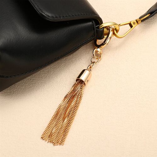 Fashion Metal Decoration Buckle Tassel Pendant Keychain for
