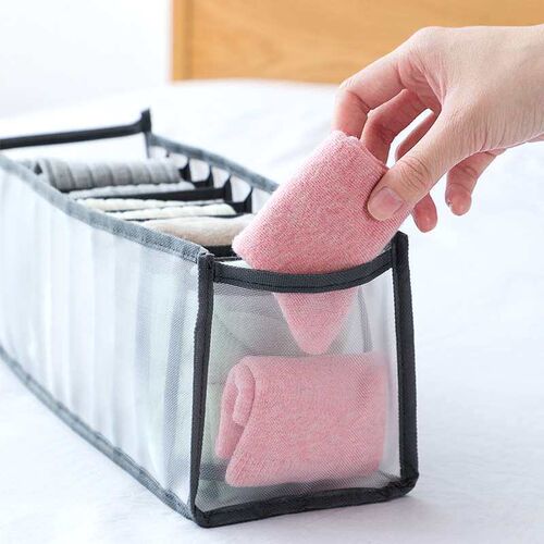 Underwear Storage Box Mesh Socks Bra Underwear Drawer-type D