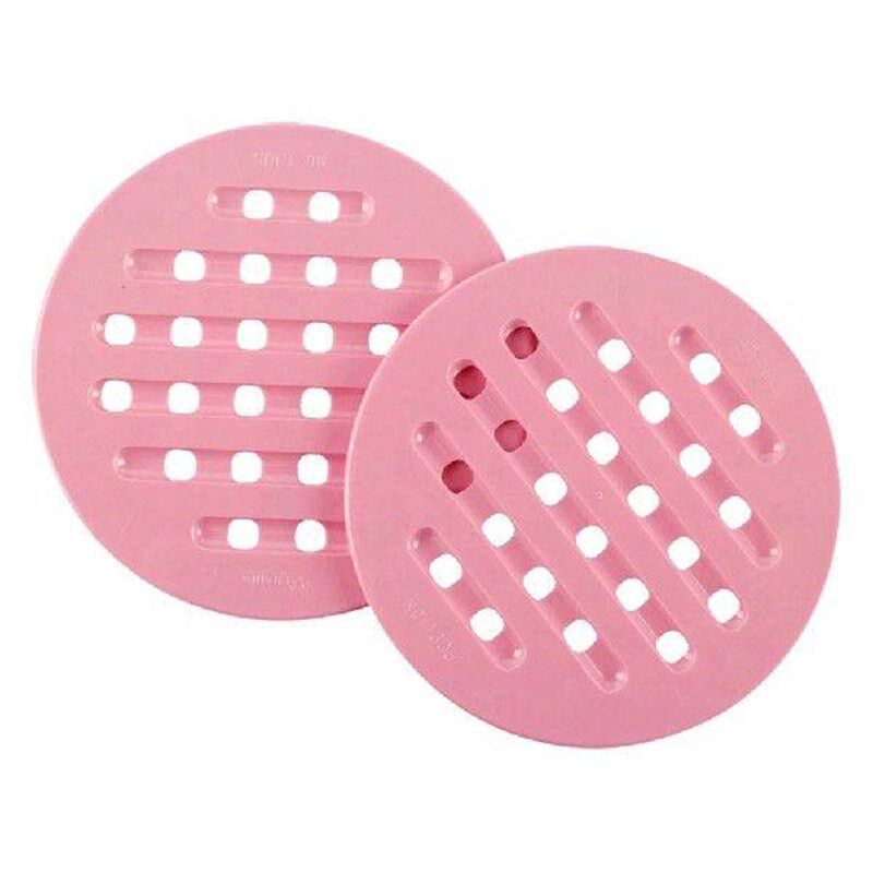 2pcs Round Plastic Placemats -slip Heat Insulation Table - 实物图