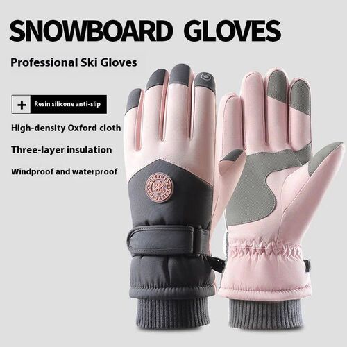 Winter ski gloves for men and women waterproof windproof war