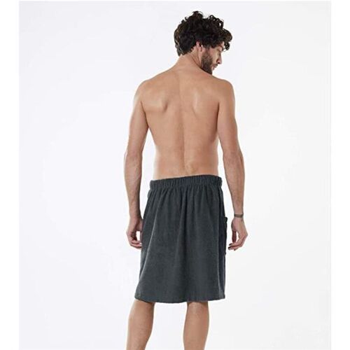 Men's soft towel comfortable bath wearable bathrobe