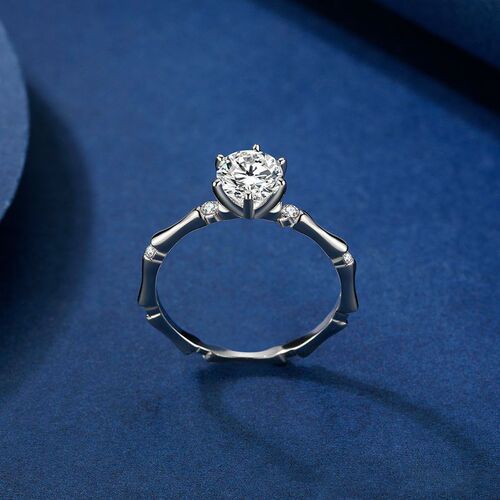 Personality rend Simple  Sterling Silver Color Platinum-plat