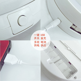 Led Two-sided 10x Magnifying Makeup Mirror 双面LED折叠化妆镜