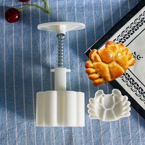 Stocked Square/Round Mooncake Mold Hand Pressure Maker Mould